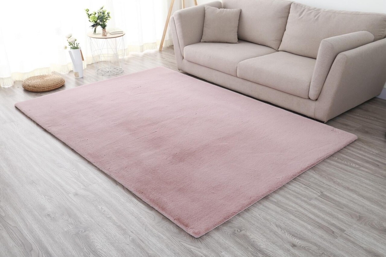 Covor Shaggy soft, Heinner, 200x300 cm, poliester/bumbac, roz - imagine 4